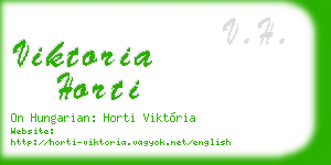 viktoria horti business card