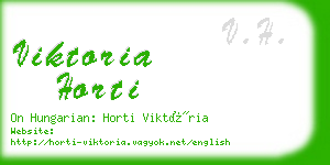 viktoria horti business card